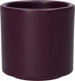 Intratuin Duif bloempot Maceo aubergine D 7,5 H 7 cm aanbieding