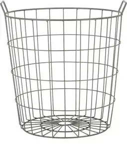 Intratuin Esschert Design opbergmand Karel grijs D 42 H 44 cm aanbieding