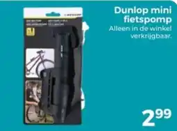 Trekpleister Dunlop mini fietspomp aanbieding