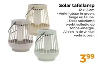 Trekpleister Solar tafellamp aanbieding