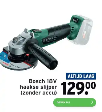 GAMMA Bosch 18V haakse slijper (zonder accu) aanbieding