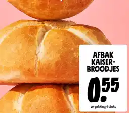 Jumbo Afbak kaiser- broodjes aanbieding