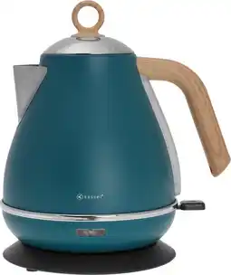 Bol.com Kassel 93222 - Retro Waterkoker - 1,7L - RVS - Blauw aanbieding