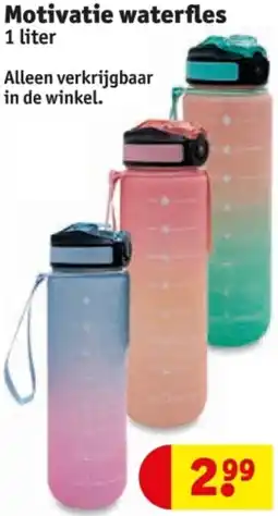 Kruidvat Motivatie waterfles aanbieding