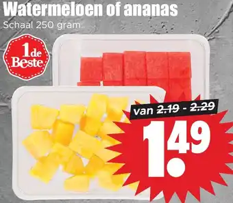Dirk Watermeloen of ananas aanbieding