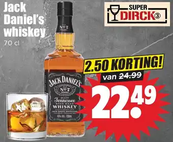 Dirk Jack Daniel's whiskey aanbieding