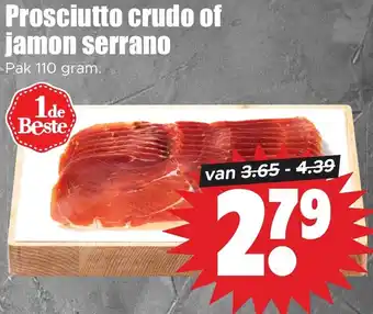 Dirk Prosciutto crudo of jamon serrano aanbieding