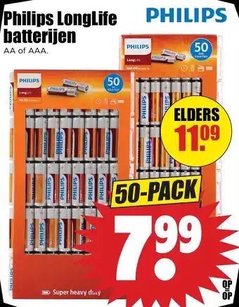 Dirk Philips LongLife batterijen aanbieding