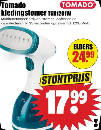 Dirk Tomado kledingstomer TSH1201W aanbieding