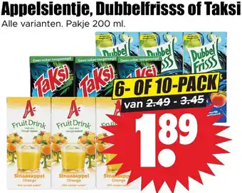 Dirk Appelsientje, Dubbelfrisss of Taksi aanbieding