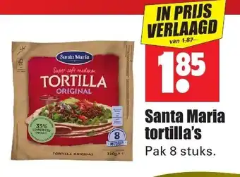 Dirk Santa Maria tortialla's aanbieding