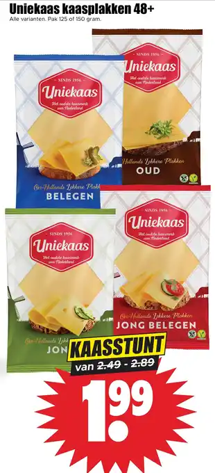 Dirk Uniekaas kaasplakken 48+ aanbieding