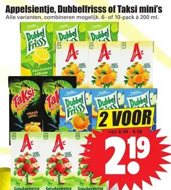 Dirk Appelsientje, Dubbelfrisss of Taki mini's 200ml aanbieding