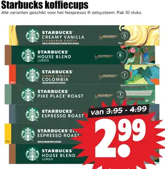 Dirk Starbucks koffiecups aanbieding