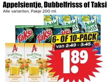 Dirk Appelsientje, Dubbelfrisss of Taksi aanbieding