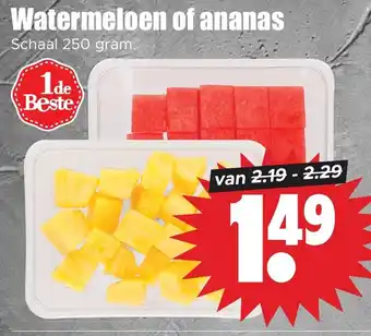 Dirk Watermeloen of ananas aanbieding