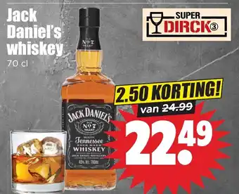 Dirk Jack Daniel's whiskey aanbieding
