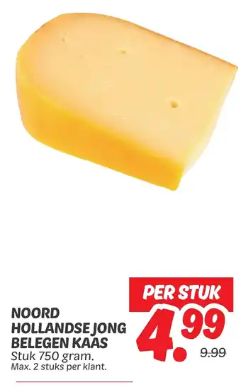 Dekamarkt Noord hollandse jong belegen kaas aanbieding