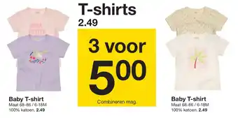 Zeeman Baby T-shirt aanbieding