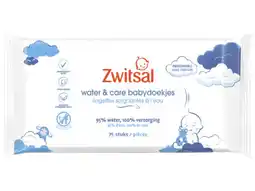 Hoogvliet Zwitsal Water & care babydoekjes aanbieding
