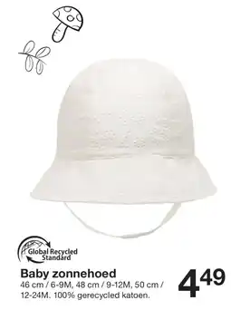 Zeeman Baby zonnehoed aanbieding