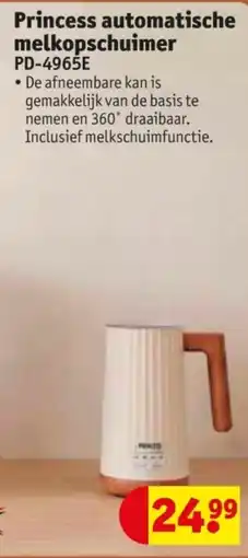 Kruidvat Princess automatische melkopschuimer pd-4965e aanbieding