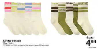 Zeeman Kinder sokken aanbieding