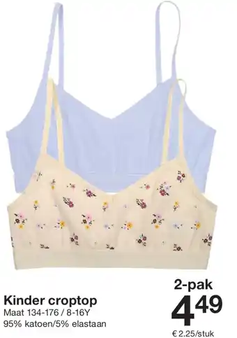 Zeeman Kinder croptop aanbieding