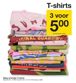 Zeeman Baby of kinder T-shirts aanbieding