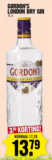 Super Dirck 3 Gordon's london dry gin aanbieding