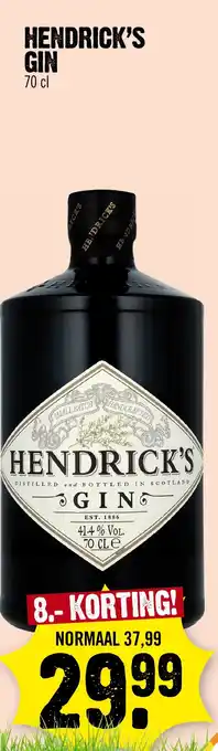 Super Dirck 3 Hendrick's gin aanbieding