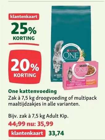 Maxi Zoo One kattenvoeding aanbieding