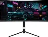 Bol.com GAME HERO 29.5 inch Curved Ultrawide Gaming PC Monitor - 200 Hz - 1ms aanbieding
