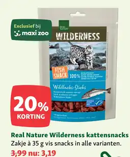 Maxi Zoo Real Nature Wilderness kattensnacks aanbieding