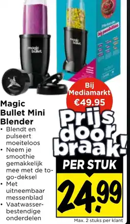 Vomar Voordeelmarkt Magic Bullet Mini Blender aanbieding