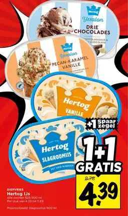 Vomar Voordeelmarkt Hertog IJs aanbieding