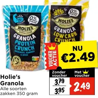 Vomar Voordeelmarkt Holie's Granola aanbieding