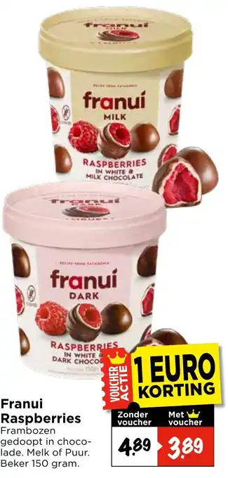 Vomar Voordeelmarkt Franui Raspberries aanbieding