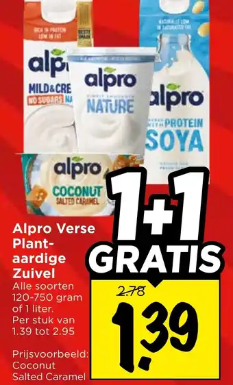 Vomar Voordeelmarkt Alpro Verse Plant- aardige Zuivel aanbieding