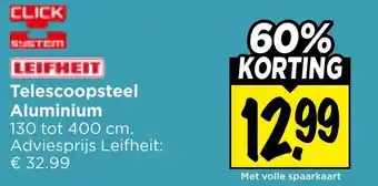 Vomar Voordeelmarkt Telescoopsteel Aluminium aanbieding