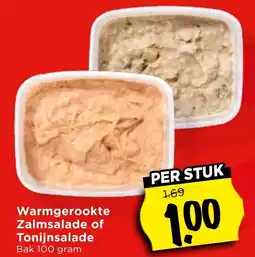 Vomar Voordeelmarkt Warmgerookte Zalmsalade of Tonijnsalade aanbieding