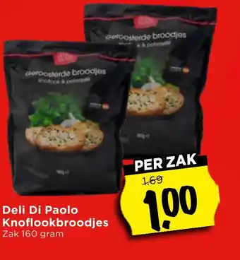 Vomar Voordeelmarkt Deli Di Paolo Knoflookbroodjes aanbieding