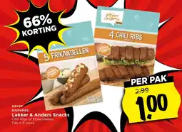 Vomar Voordeelmarkt Lekker & Anders Snacks aanbieding