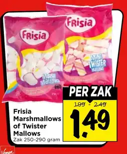 Vomar Voordeelmarkt Frisia Marshmallows of Twister Mallows aanbieding