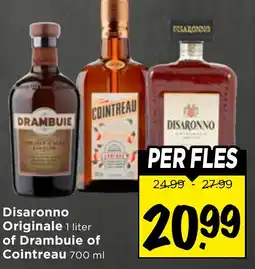 Vomar Voordeelmarkt Disaronno Originale of Drambuie of Cointreau aanbieding