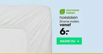 HEMA Hoeslaken aanbieding