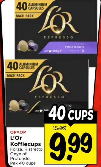 Vomar Voordeelmarkt L'OR Koffiecups aanbieding