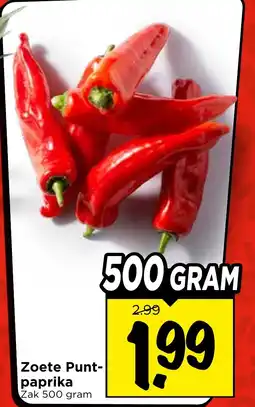 Vomar Voordeelmarkt Zoete Punt- paprika aanbieding