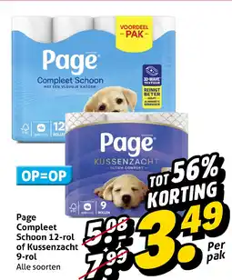 Hoogvliet Page Compleet Schoon 12-rol of Kussenzacht 9-rol aanbieding