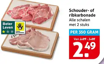 Hoogvliet Schouder- of ribkarbonade aanbieding